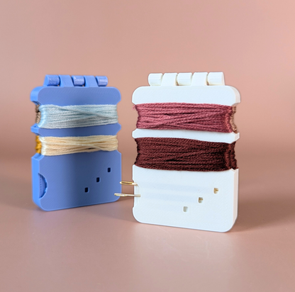 Mini Embroidery Floss Holder with Magnetic Needle Storage