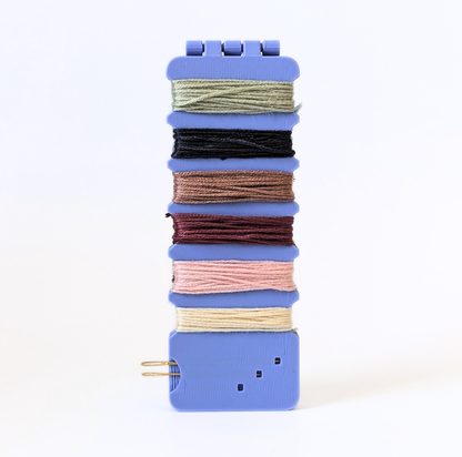 Travel Embroidery Floss Holder with Magnetic Needle Storage