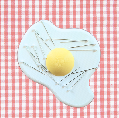Fried Egg Magnetic Sewing Pin Dish