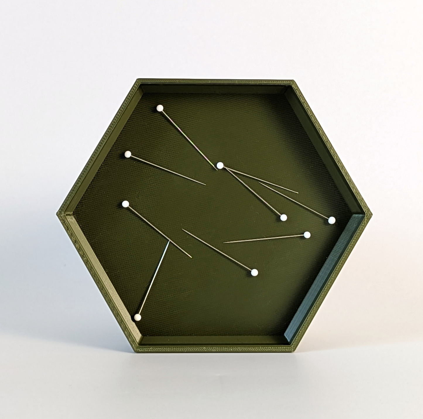 Hexagon Magnetic Sewing Pin Dish & Needle Minder