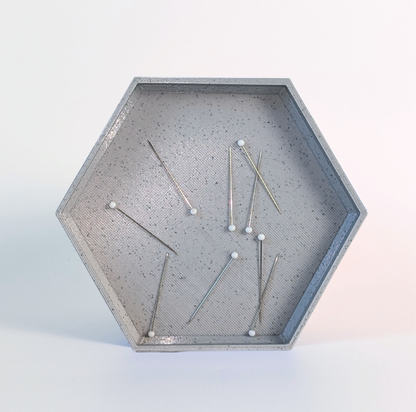Hexagon Magnetic Sewing Pin Dish & Needle Minder