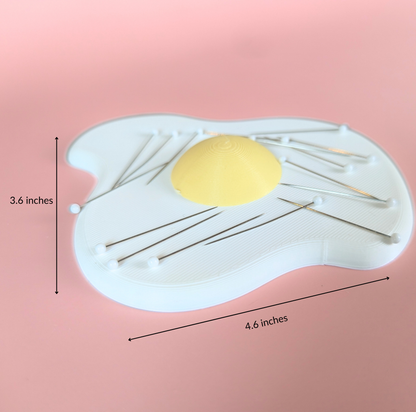 Fried Egg Magnetic Sewing Pin Dish