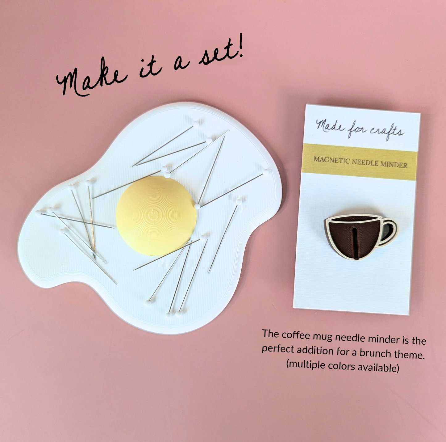 Fried Egg Magnetic Sewing Pin Dish