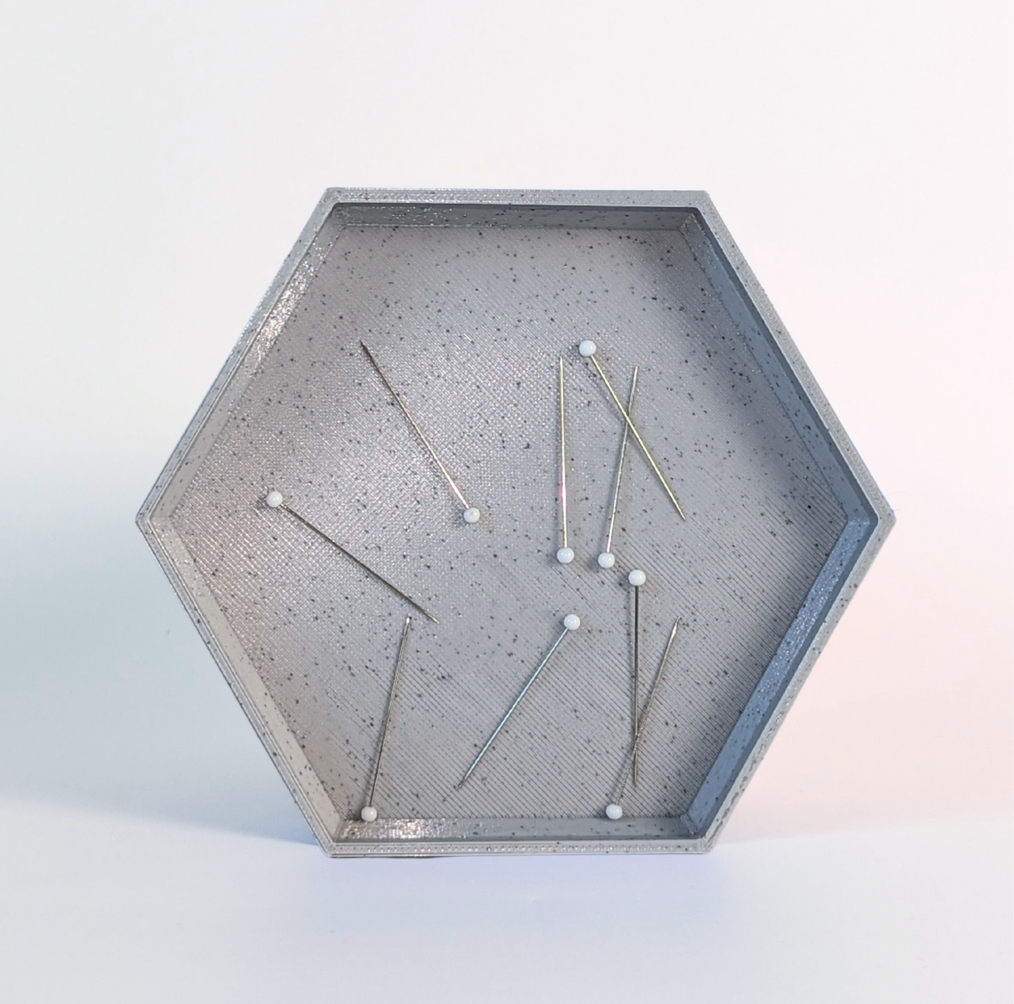 Hexagon Magnetic Sewing Pin Dish & Needle Minder