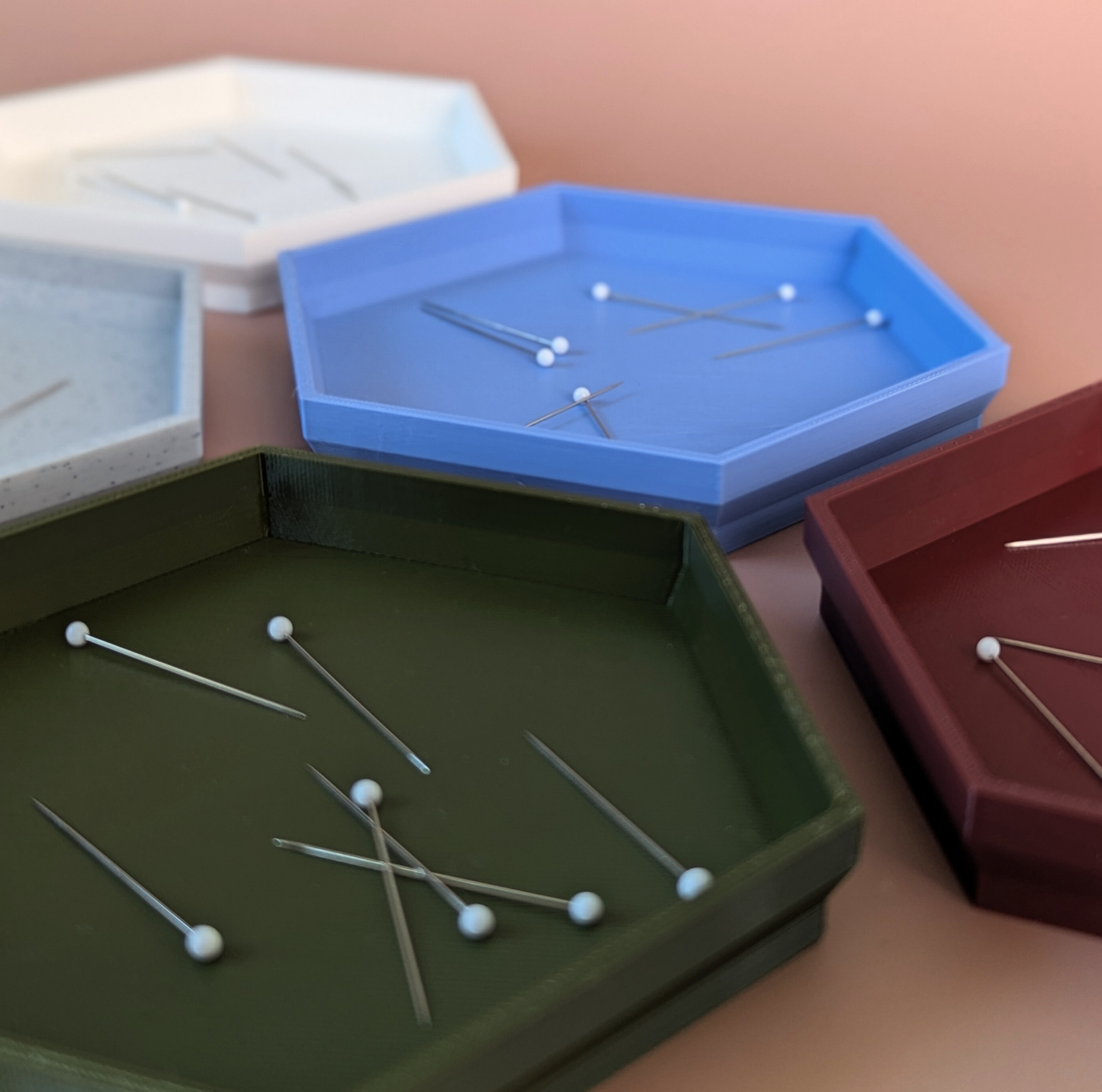 Hexagon Magnetic Sewing Pin Dish