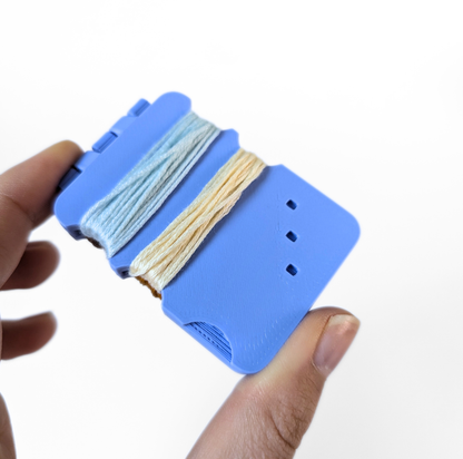 Mini Embroidery Floss Holder with Magnetic Needle Storage